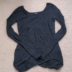 Charcoal Gray knit sweater/XSP